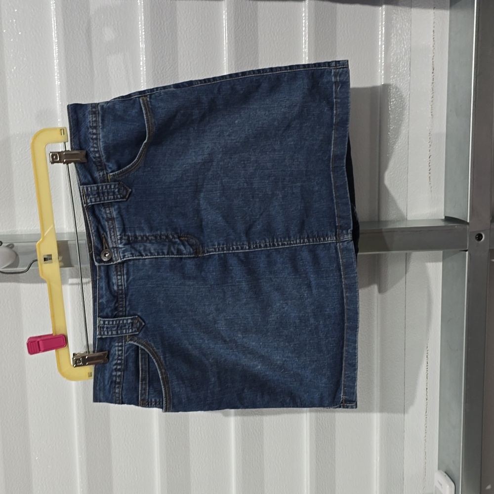 St John's Bay Denim‎ Skirt with Built in Shorts Size 10